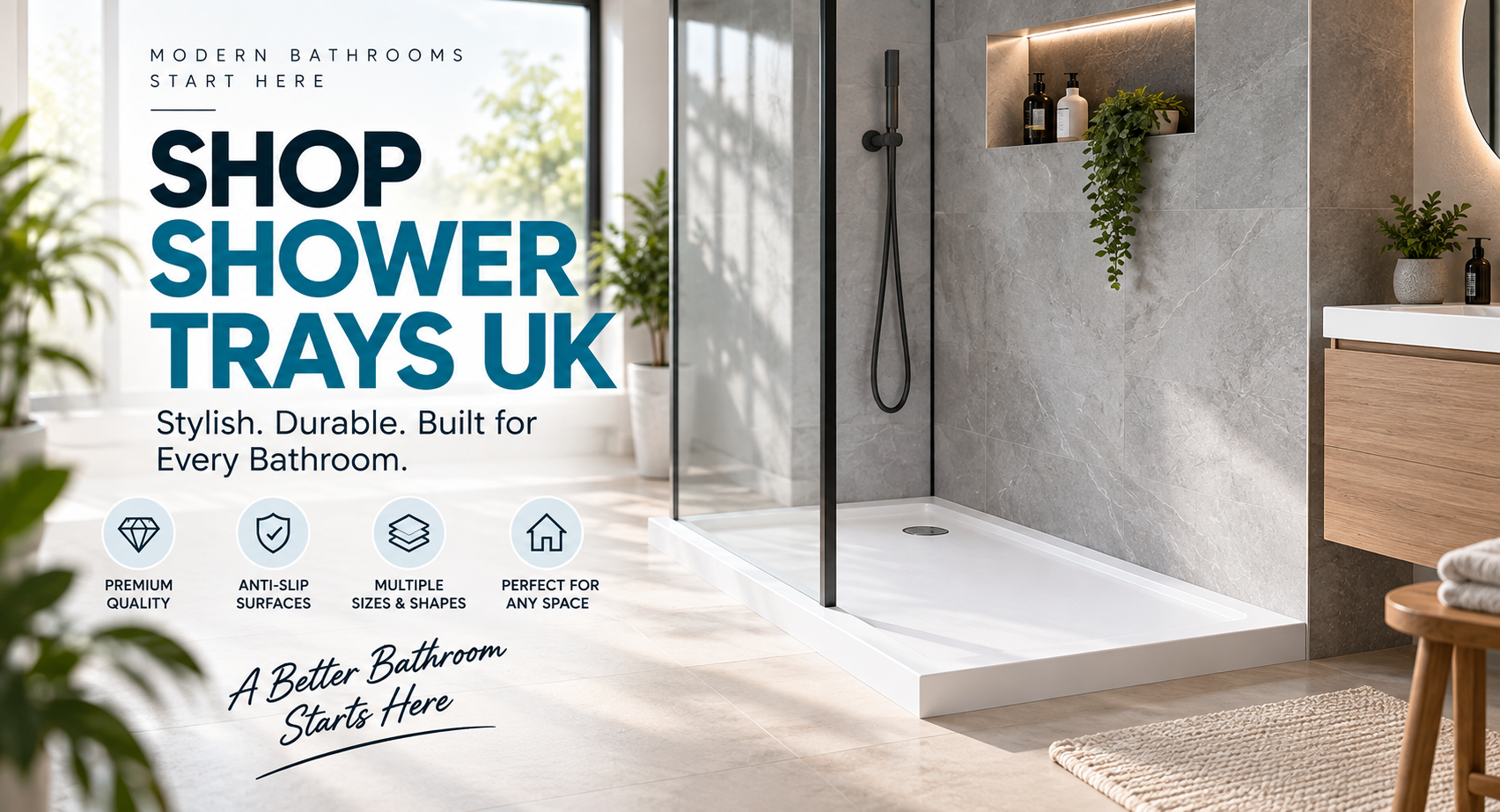 Shop Shower Trays UK | Bathroom Nation