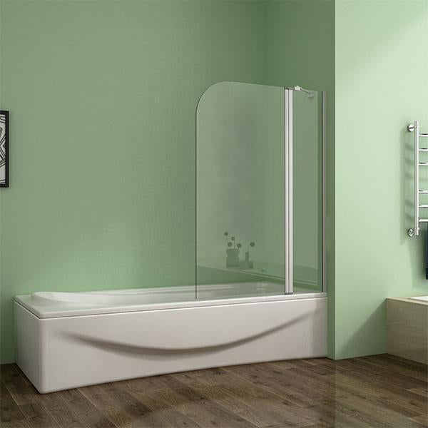 Linea 1000 x 1400 Pivot Bath Screen Panel - Electro Off White