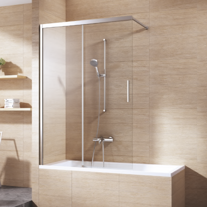 ATC 1200 x 1500 Sliding Bath Screen - Chrome