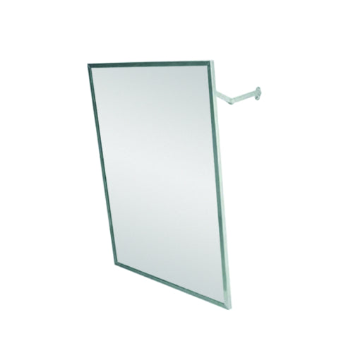 Banyetti Mirao 450mm Angled Mirror - Brushed Satin