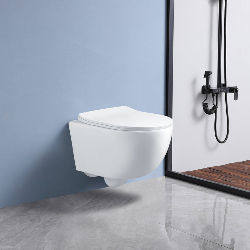 Banyetti Scene Rimless Wall Hung Toilet - Gloss White