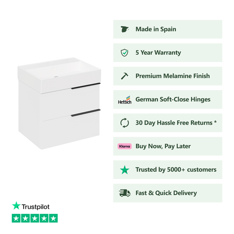 800mm / Veneto No Tap Hole Basin