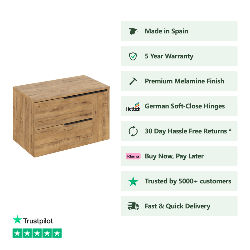 1000mm / Matching Worktop
