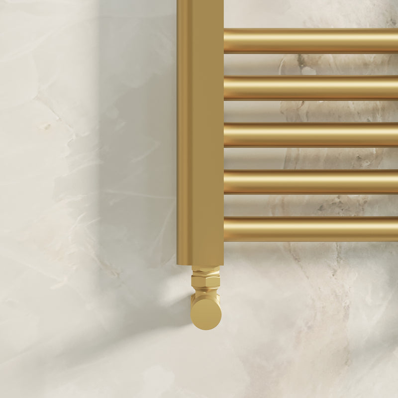 Banyetti Aureli 1000mm x 400mm Brushed Brass Ladder Towel Radiator