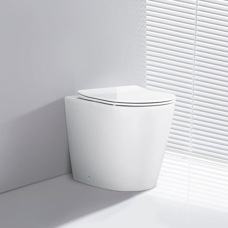 Banyetti Scene Rimless Back to Wall Toilet - Gloss White