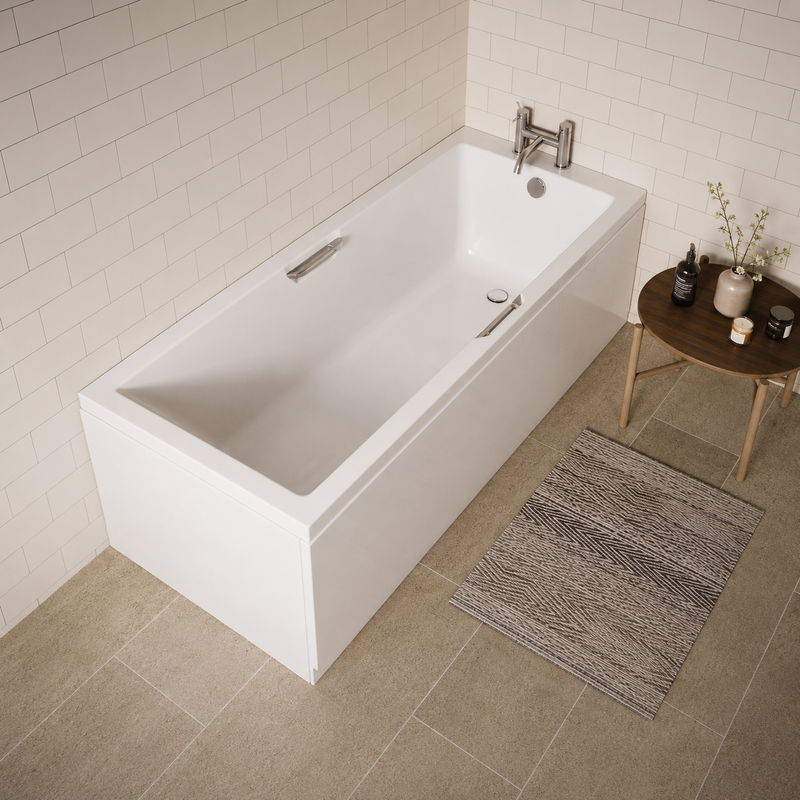 Carron Quantum Eco Integra Twin Grip Single Ended Bath - Various Sizes