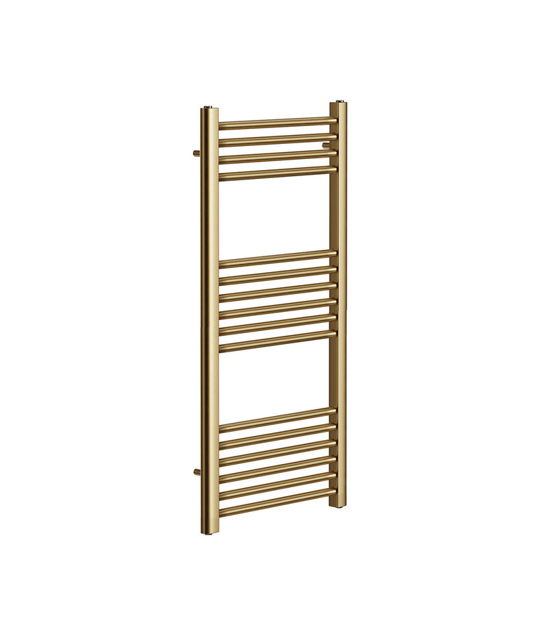 Banyetti Aureli 1000mm x 600mm Brushed Brass Ladder Towel Radiator