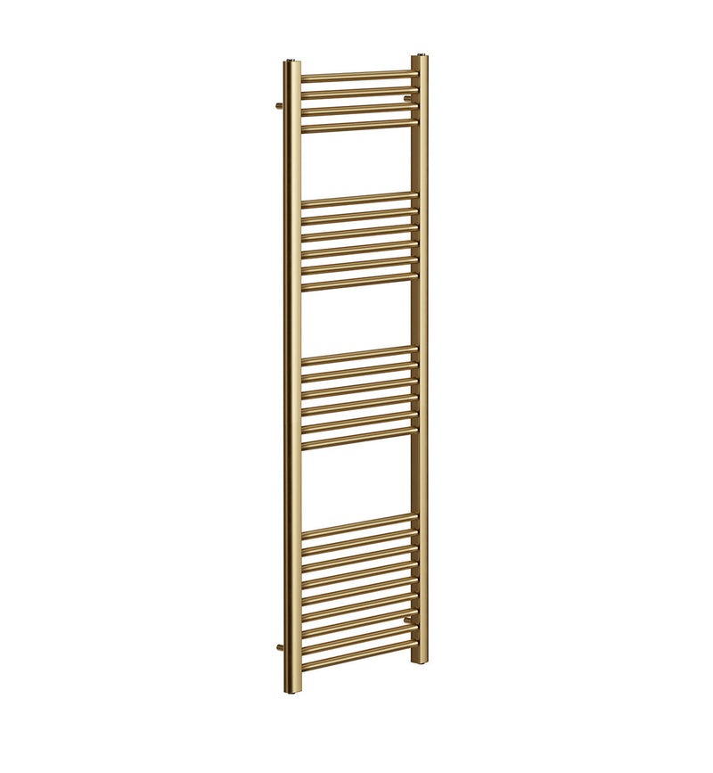 Banyetti Aureli 1600mm x 400mm Brushed Brass Ladder Towel Radiator