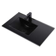 800mm / Lira Offset Black Basin