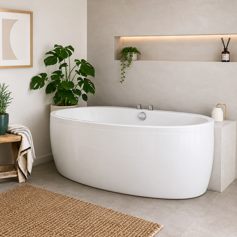 Carron Celsius Oval 1900mm x 1000mm Freestanding Bath
