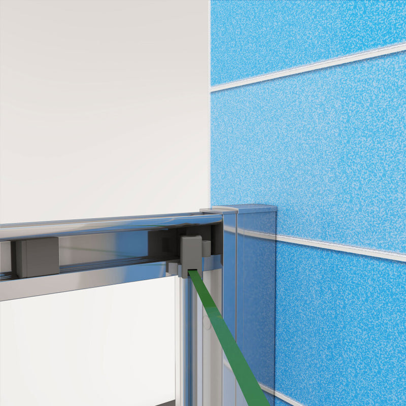 Linea Chrome Framed Bi Fold Shower Door 5mm Clear Glass - Select Size