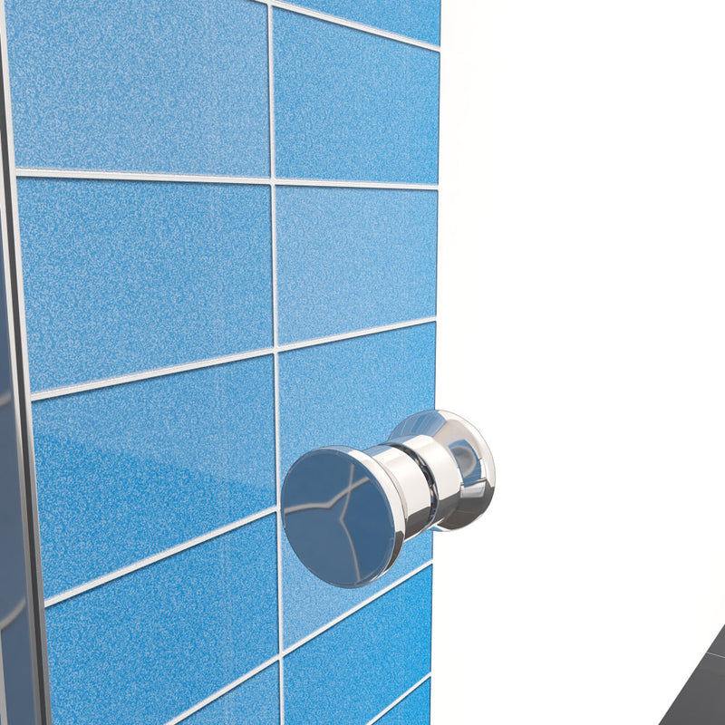 Linea Chrome Framed Bi Fold Shower Door 5mm Clear Glass - Select Size