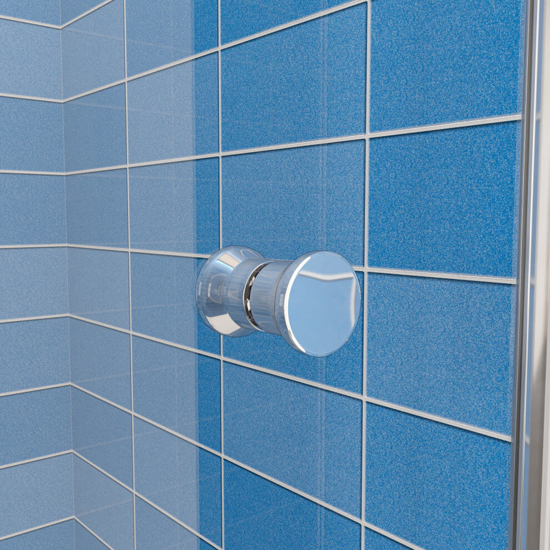 Linea Chrome Framed Bi Fold Shower Door 5mm Clear Glass - Select Size