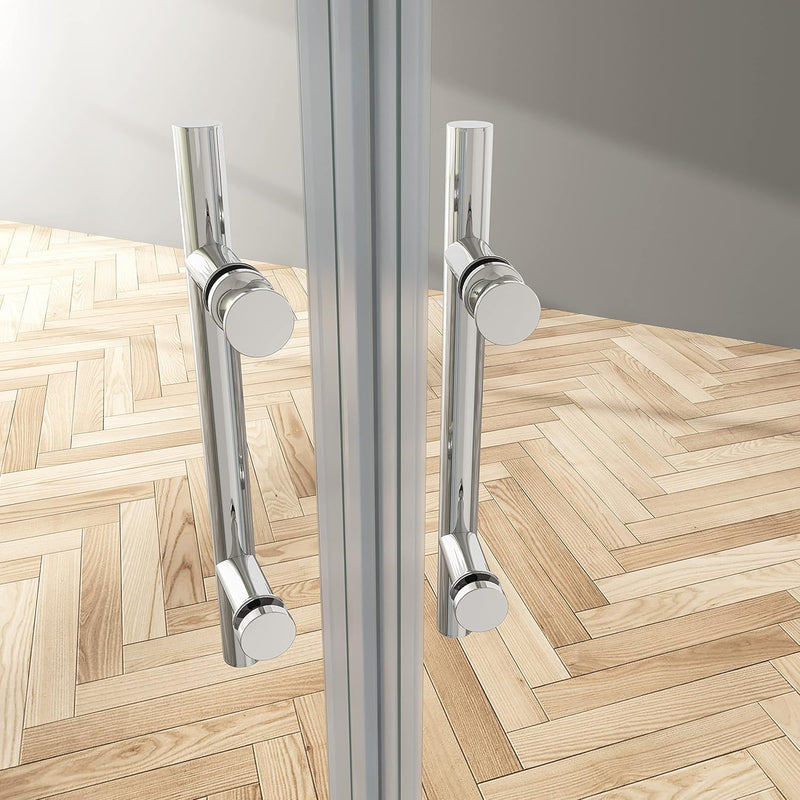 Linea Chrome Corner Entry Quadrant Shower Enclosure 5mm Glass – Select Size