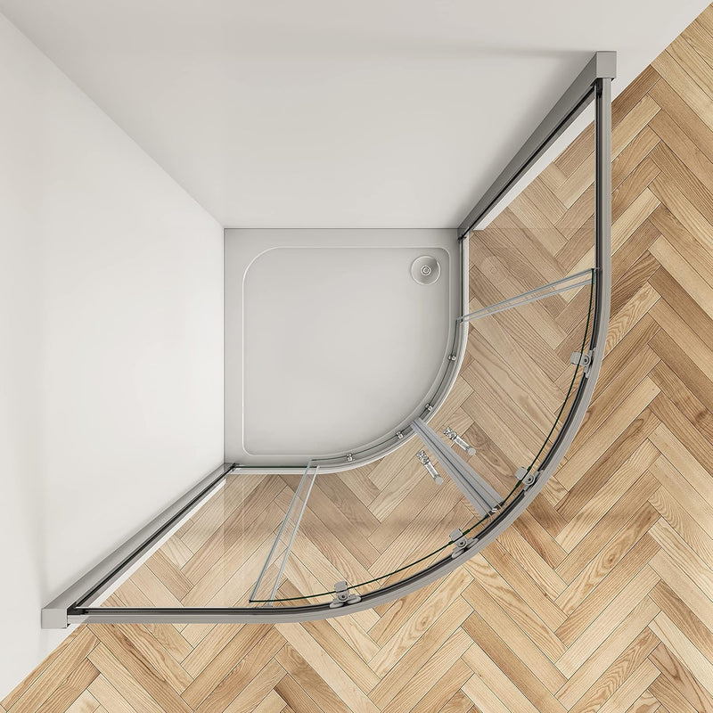 Linea Chrome Corner Entry Quadrant Shower Enclosure 5mm Glass – Select Size