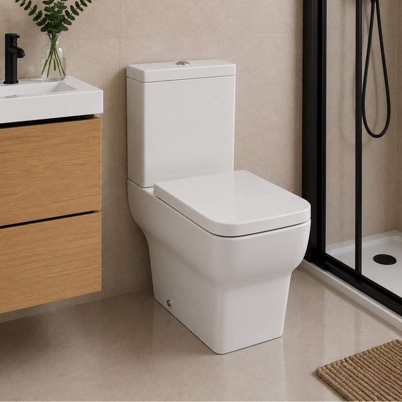 KV Korsika Open Back Toilet including Soft Close Seat