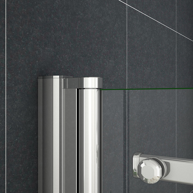Linea 900 x 1400mm Sliding Bath Shower Screen - Chrome