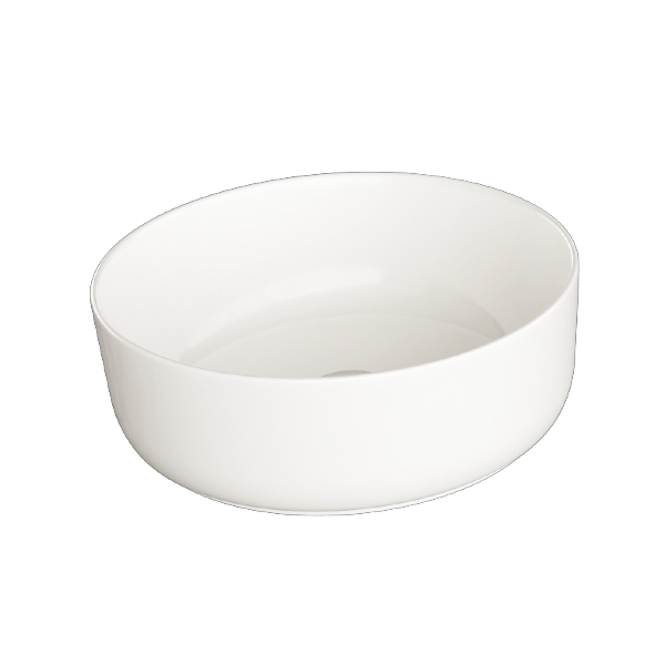 Banyetti Ares 360mm Round Countertop Basin - Gloss White
