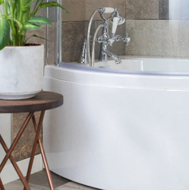 Carron Eco Aspect P-Shaped Shower Bath - Left/Right Hand