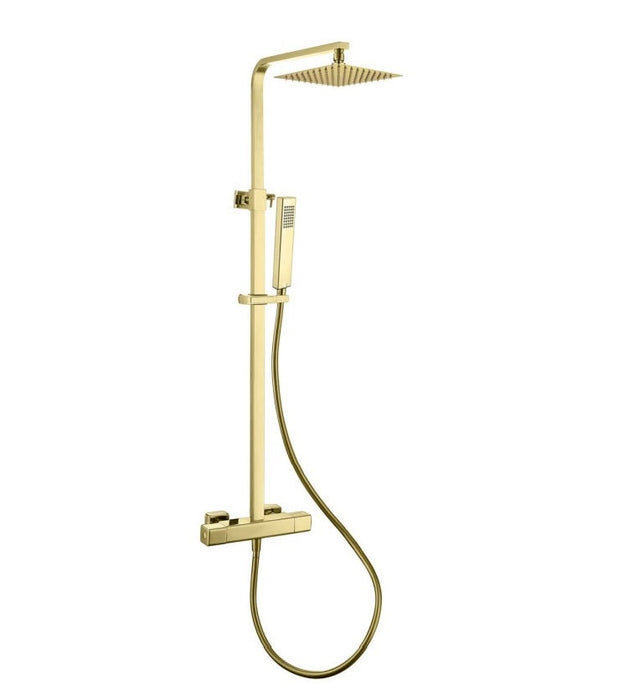 ATC Maya Cool Touch Twin Shower System - Brushed Brass