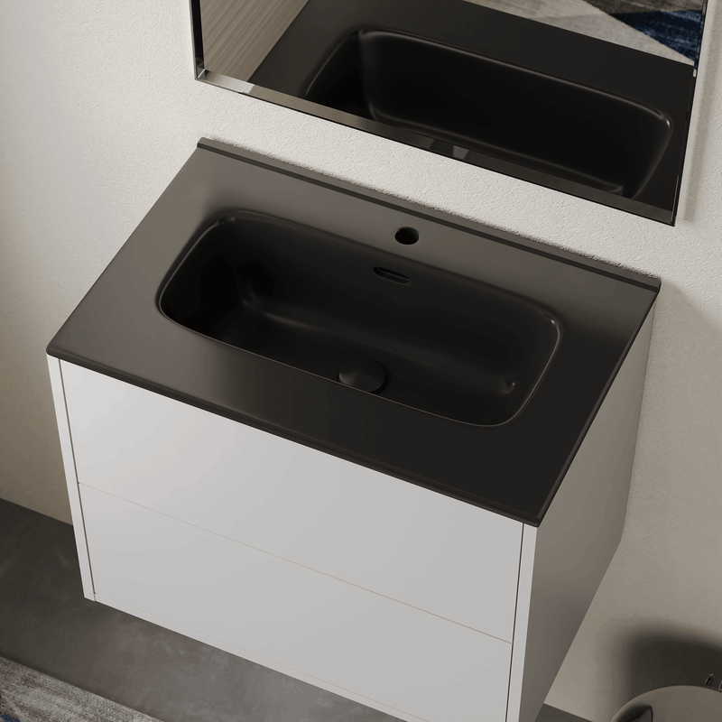 Banyetti Athena Ceramic Basin Sink - Matt Black