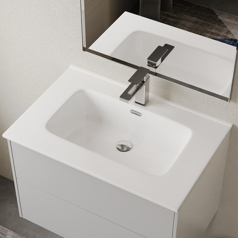 Banyetti Athena Porcelain Basin Sink - Gloss White