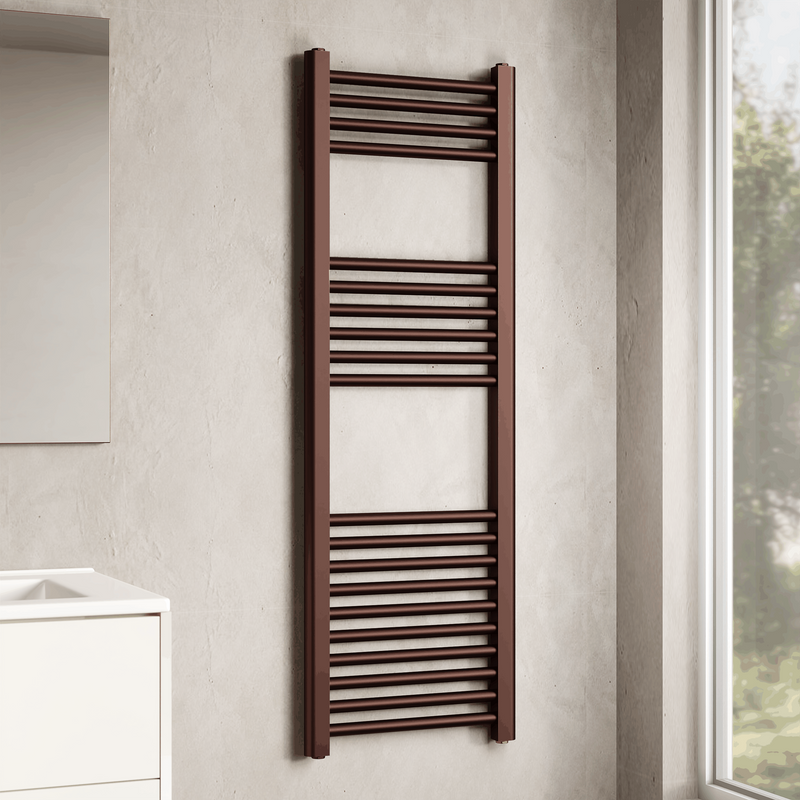 Banyetti Aureli 1200mm x 400mm Brushed Bronze Ladder Towel Radiator