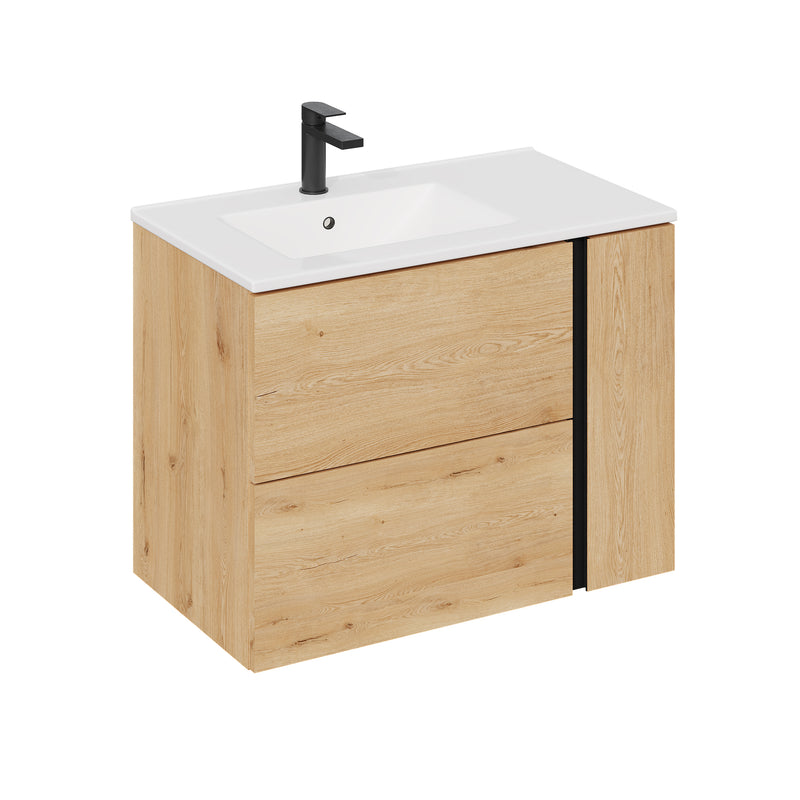 800mm / Lira Offset Basin / No