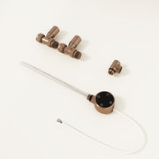Dual fuel heating kit – Banyetti brushed bronze kit laid out with valves and heating element