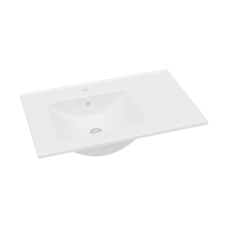 800mm / Lira Offset Basin / No