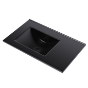 800mm / Lira Offset Black NTH Basin