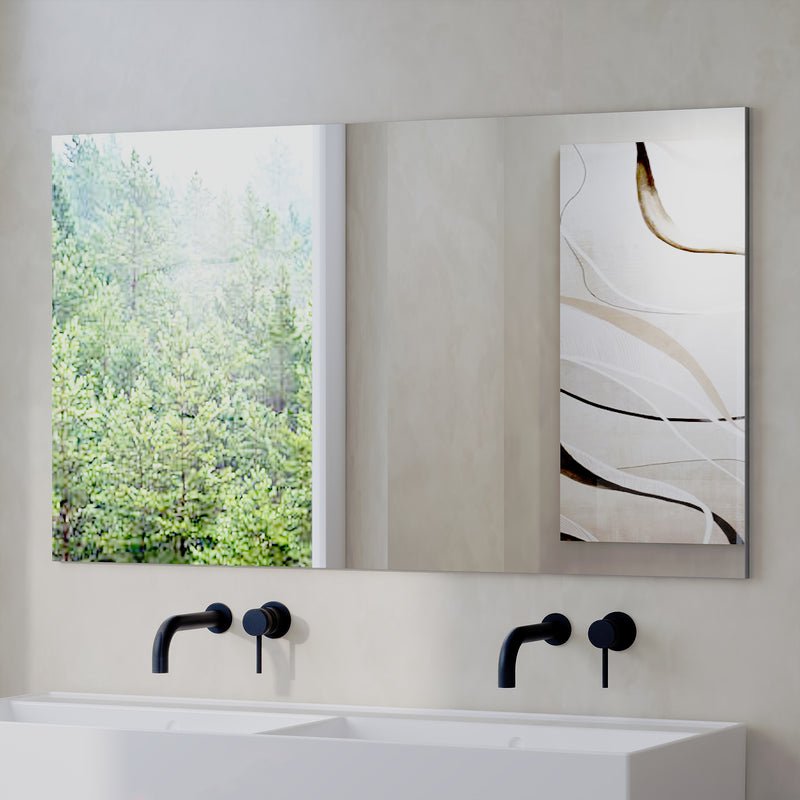 Banyetti Reflexa Grey Simple Wall Mirror – Various Sizes