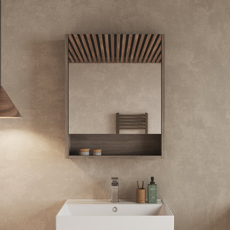 Banyetti Mino Single Door Bathroom Mirror Cabinet – Various Colours