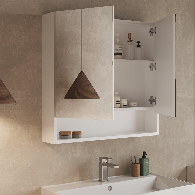 Banyetti Mino Double Door Bathroom Mirror Cabinet – Various Colours