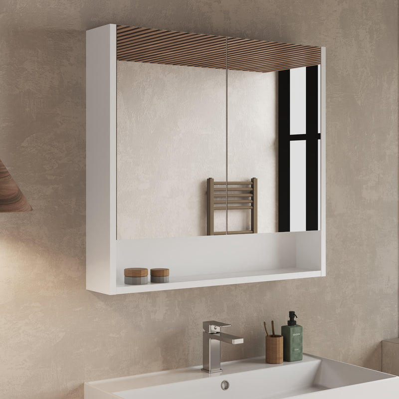 Banyetti Mino Double Door Bathroom Mirror Cabinet – Various Colours