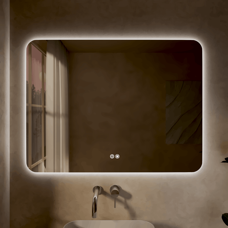 Banyetti Quadra 1000mm x 750mm Rectangular Backlit LED Mirror