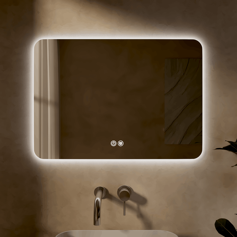 Banyetti Quadra 500mm x 700mm Rectangular Backlit LED Mirror