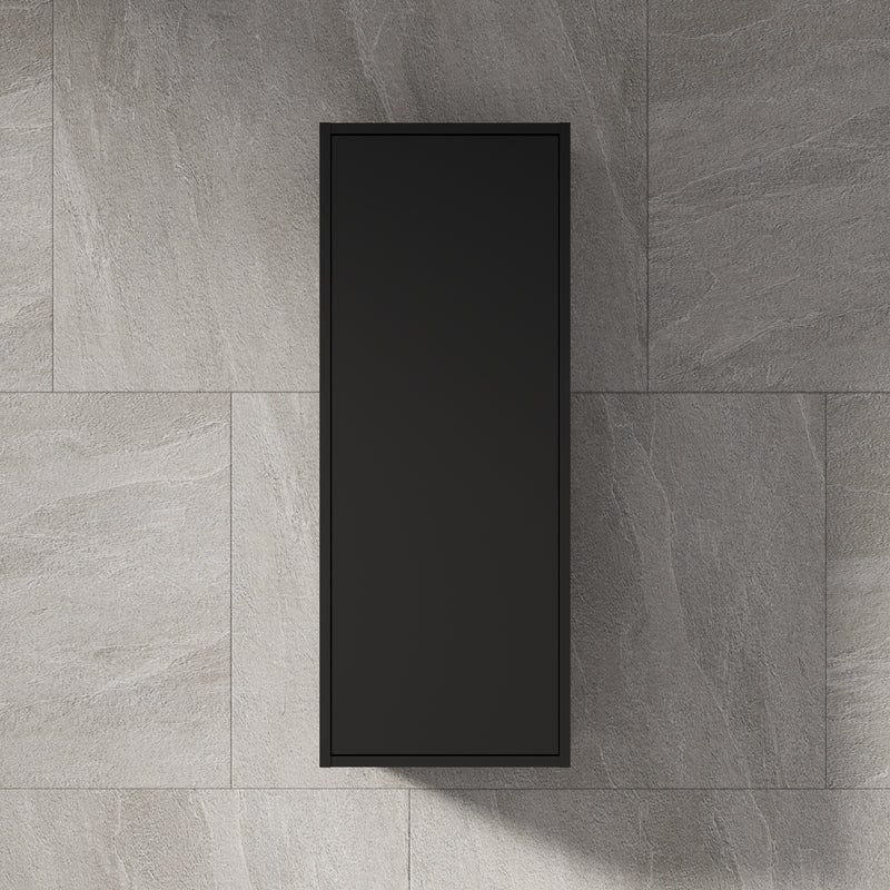 Banyetti Venti 900mm Wall Hung Wall Cabinet - Matt Black
