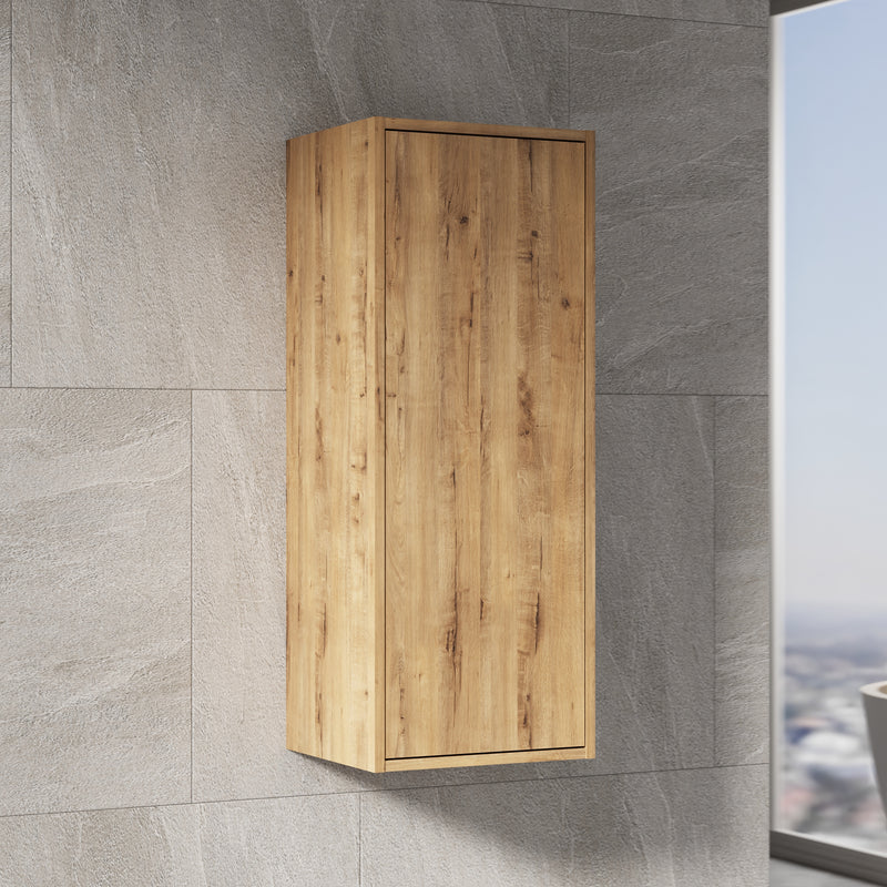 Banyetti Venti 900mm Wall Hung Wall Cabinet - Ostippo Oak