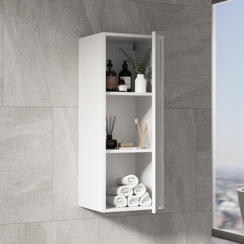 Banyetti Venti 900mm Wall Hung Wall Cabinet - Matt White