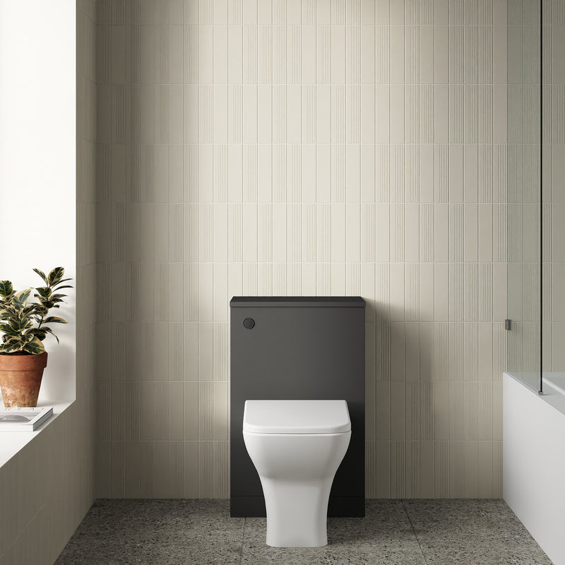 Banyetti Venti WC Toilet Unit - Matt Black
