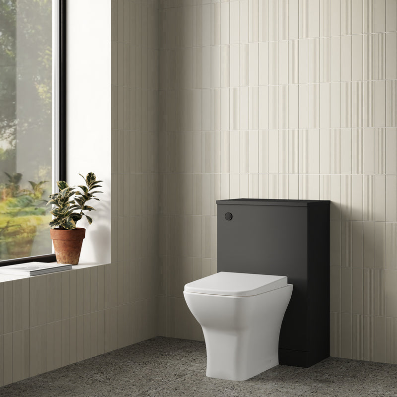 Banyetti Venti WC Toilet Unit - Matt Black