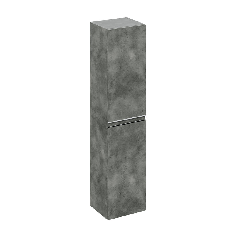 Banyetti Vatilla 1500mm Wall Hung Tall Cabinet with Chrome Handles - Cemento