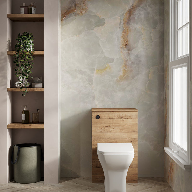 Banyetti Vatilla WC Toilet Unit Inc Concealed Cistern - Ostippo Oak