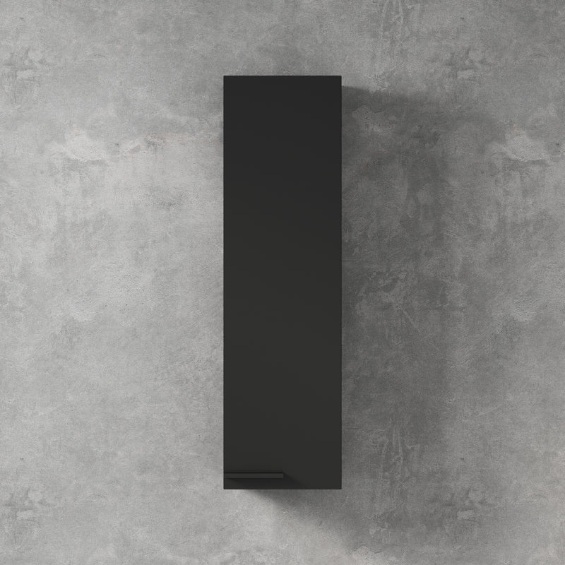 Banyetti Celtic 700mm Wall Hung Mini Storage Cabinet - Matt Black