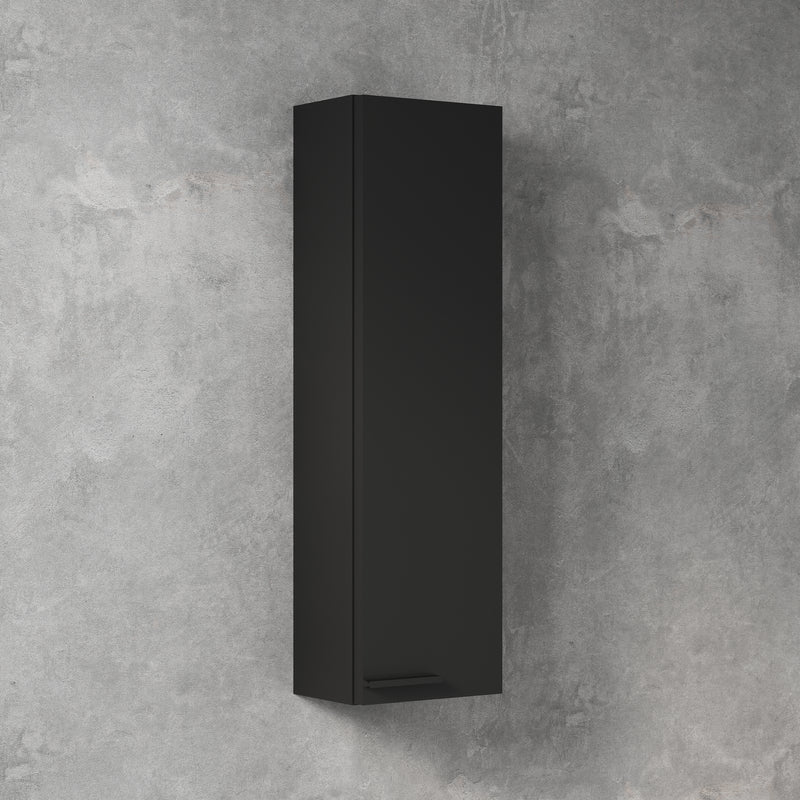 Banyetti Celtic 700mm Wall Hung Mini Storage Cabinet - Matt Black