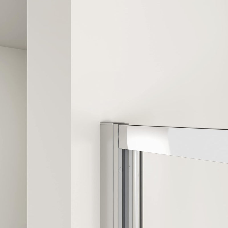 Linea Chrome Framed Bi Fold Shower Door 5mm Clear Glass - Select Size