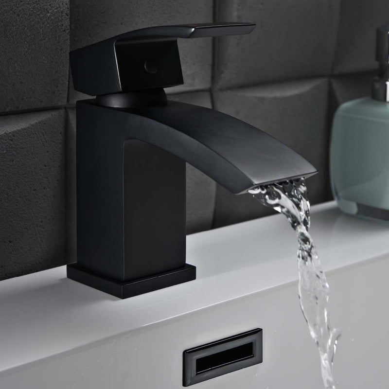 HB Descent Mini Mono Basin Mixer - Matt Black