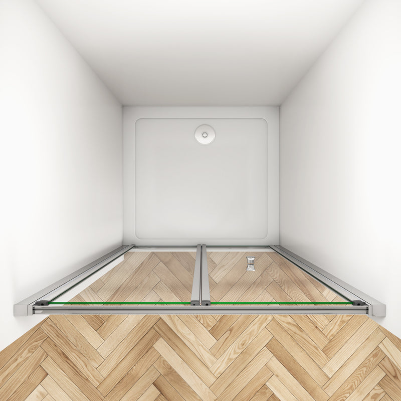 Linea Chrome Framed Bi Fold Shower Door 5mm Clear Glass - Select Size