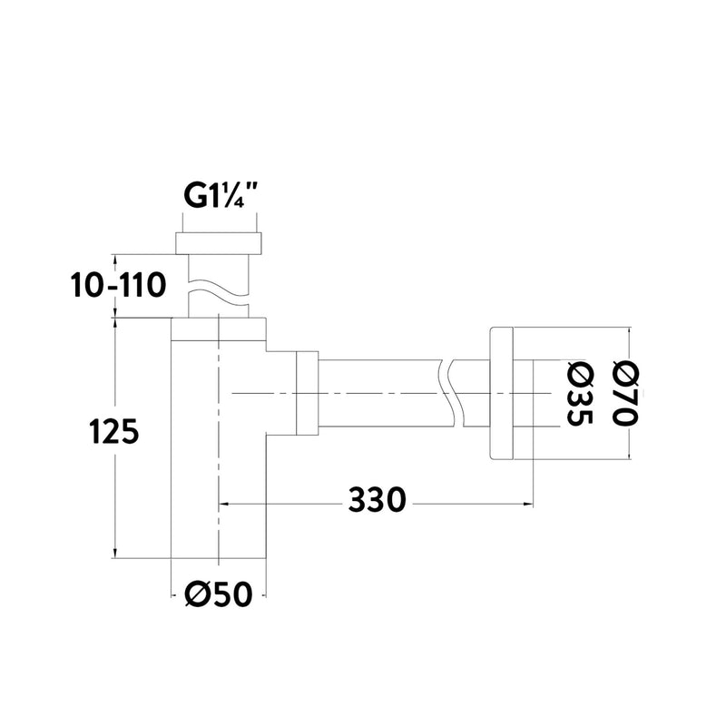 HB Round Minimalist Bottle Trap - Select Colour